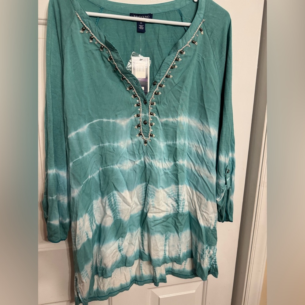Bandolino Teal swim coverup XXL.  New with tags.